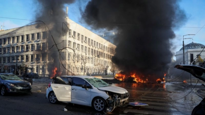 Explosions reported in Ukraine cities, including Kyiv